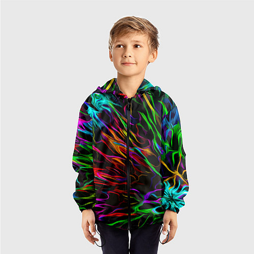 Детская ветровка Neon pattern Vanguard / 3D-Черный – фото 3