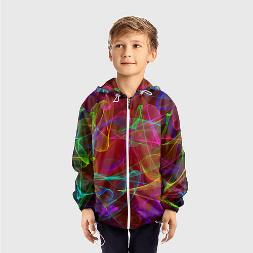 Детская ветровка Color neon pattern Vanguard / 3D-Белый – фото 3