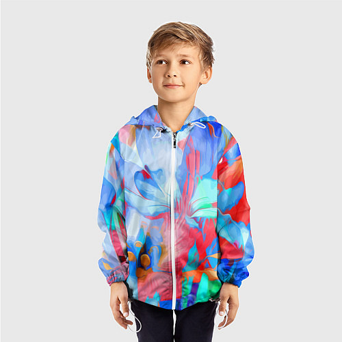 Детская ветровка Fashion floral pattern / 3D-Белый – фото 3