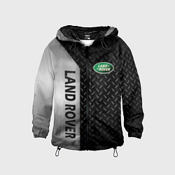 Ветровка с капюшоном детская LAND ROVER СТАЛЬ, цвет: 3D-черный