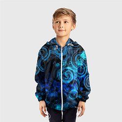 Ветровка с капюшоном детская Fashion pattern 2078, цвет: 3D-белый — фото 2
