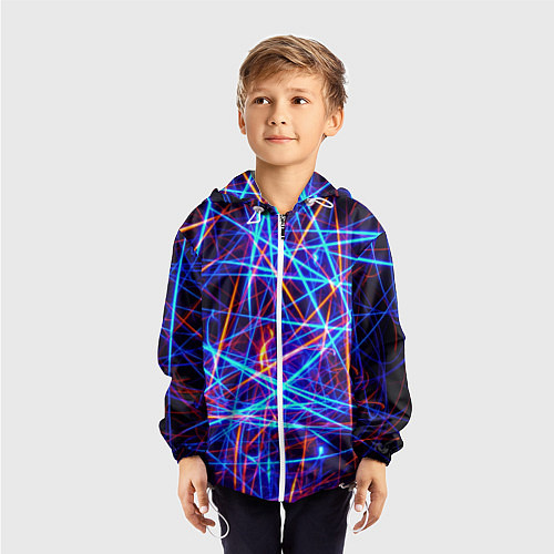 Детская ветровка Neon pattern Fashion 2055 / 3D-Белый – фото 3
