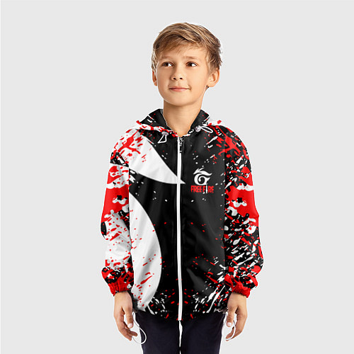 Детская ветровка Free Fire брызги / 3D-Белый – фото 3
