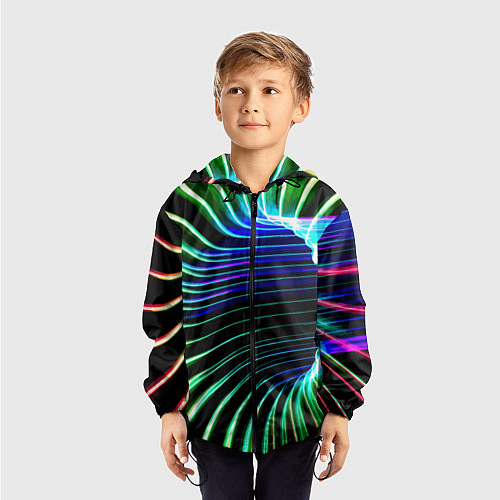Детская ветровка Portal Fashion pattern Neon / 3D-Черный – фото 3