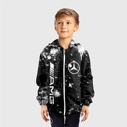 Ветровка с капюшоном детская МЕРСЕДЕС БЕНЗ MERCEDES, цвет: 3D-белый — фото 2