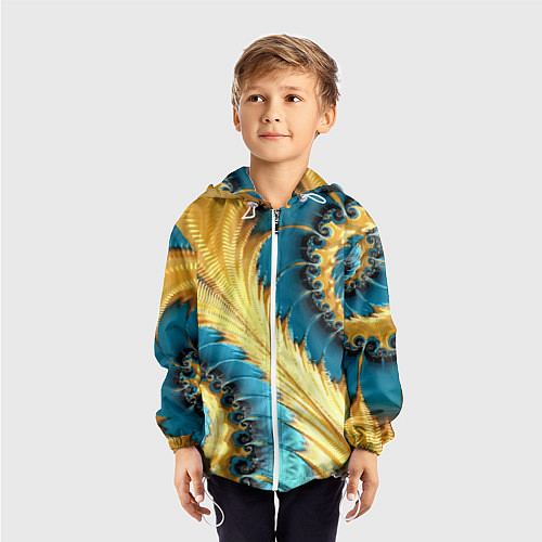 Детская ветровка Двойная авангардная спираль Double avant-garde spi / 3D-Белый – фото 3