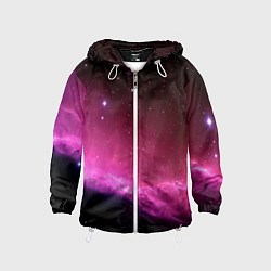 Ветровка с капюшоном детская Night Nebula, цвет: 3D-белый