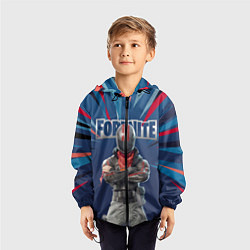 Ветровка с капюшоном детская Fortnite Герой асфальта Burnout Video game, цвет: 3D-черный — фото 2