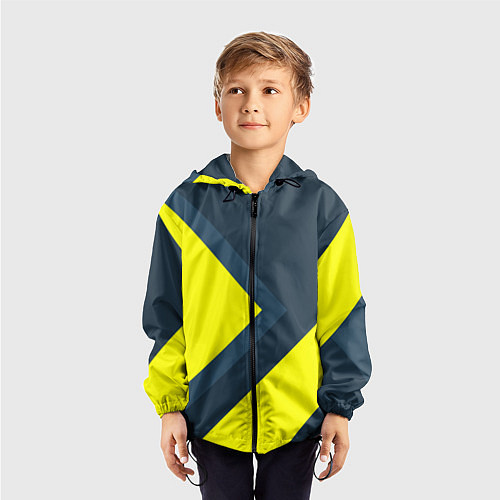 Детская ветровка Геометрическая Стрелка / 3D-Черный – фото 3