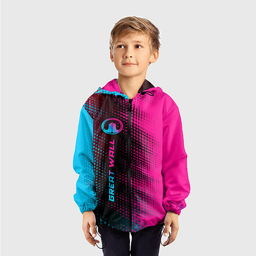 Детская ветровка Great Wall Neon Gradient FS / 3D-Черный – фото 3