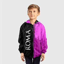 Ветровка с капюшоном детская Roma pro football: по-вертикали, цвет: 3D-черный — фото 2