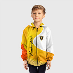 Ветровка с капюшоном детская Lamborghini : sport, цвет: 3D-черный — фото 2