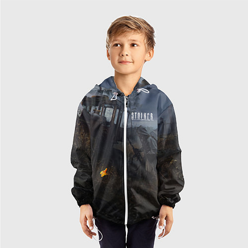 Детская ветровка STALKER Одиночка Нашёл Артефакт / 3D-Белый – фото 3