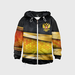 Детская ветровка Black & gold - герб России