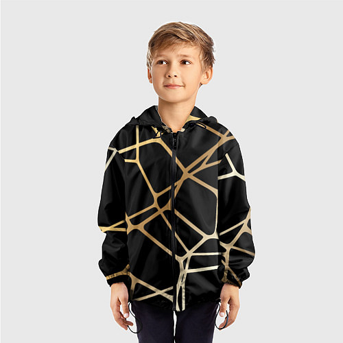Детская ветровка Золотая сеть / 3D-Черный – фото 3