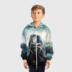Ветровка с капюшоном детская Dishonored - Эмили Колдуин, цвет: 3D-белый — фото 2