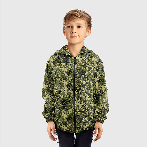 Детская ветровка Камуфляж Flecktarn Jeitai / 3D-Черный – фото 3