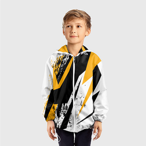 Детская ветровка Гоночная абстракция / 3D-Белый – фото 3