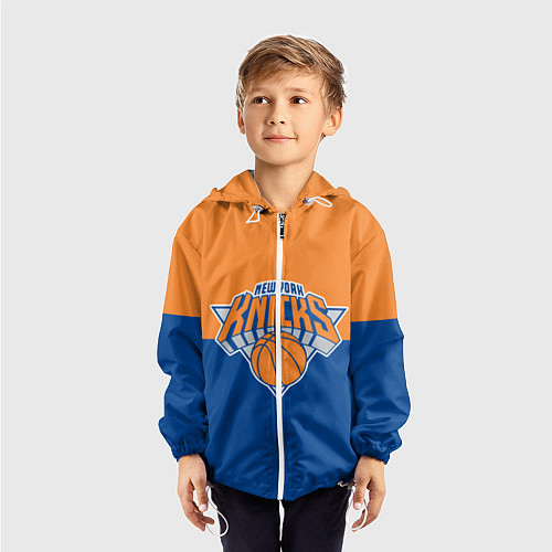 Детская ветровка Нью-Йорк Никс НБА / 3D-Белый – фото 3