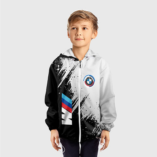 Детская ветровка BMW - м комплектация / 3D-Белый – фото 3
