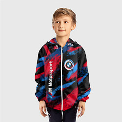 Ветровка с капюшоном детская BMW - буйство красок, цвет: 3D-белый — фото 2