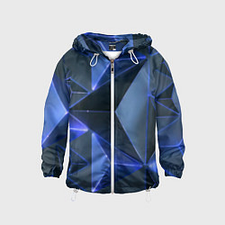 Ветровка с капюшоном детская Triangle neon, цвет: 3D-белый