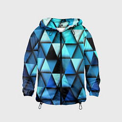 Ветровка с капюшоном детская Blue triangle, цвет: 3D-черный