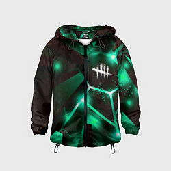 Ветровка с капюшоном детская Dead by Daylight разлом плит, цвет: 3D-черный