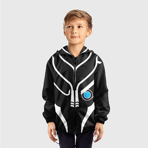 Детская ветровка Mass Effect Garrus Art / 3D-Черный – фото 3