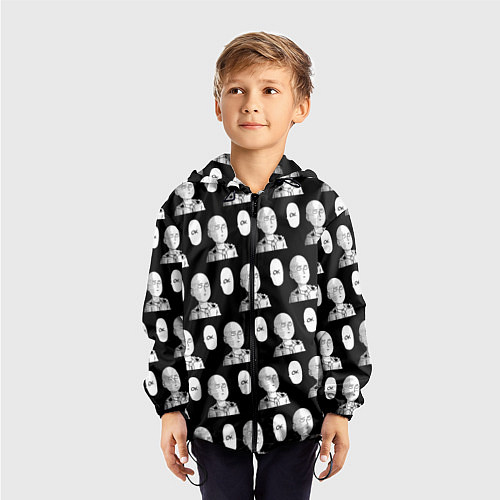 Детская ветровка Saitama - ok pattern / 3D-Черный – фото 3