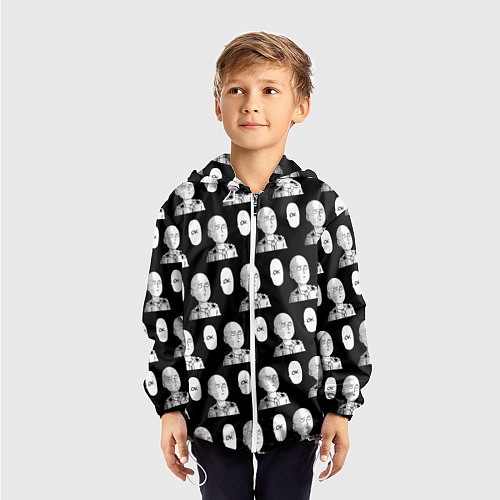 Детская ветровка Saitama - ok pattern / 3D-Белый – фото 3