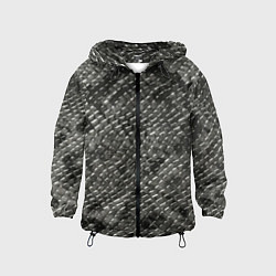 Ветровка с капюшоном детская Кожа змеи - текстура, цвет: 3D-черный