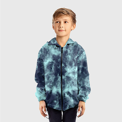 Детская ветровка Tie-Dye дизайн / 3D-Черный – фото 3