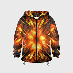 Детская ветровка Fire abstract