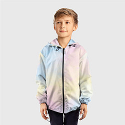 Ветровка с капюшоном детская Tie dye из сериала убийства в одном здании, цвет: 3D-черный — фото 2