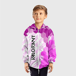 Ветровка с капюшоном детская Valorant pro gaming: по-вертикали, цвет: 3D-белый — фото 2