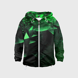 Детская ветровка Видение зеленого в абстракции