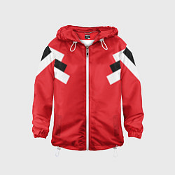 Ветровка с капюшоном детская Олимпийка - ретро, цвет: 3D-белый