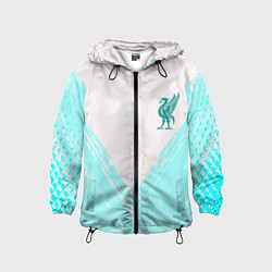 Ветровка с капюшоном детская Liverpool logo texture fc, цвет: 3D-черный