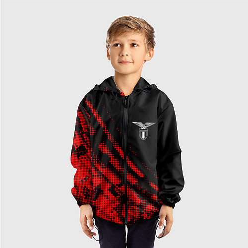 Детская ветровка Lazio sport grunge / 3D-Черный – фото 3