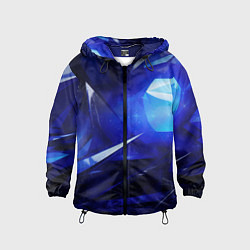 Детская ветровка Black and blue abstract background sport style