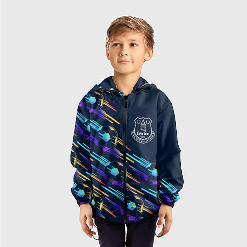 Детская ветровка Everton градиентные мячи / 3D-Черный – фото 3