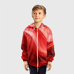 Ветровка с капюшоном детская Красная волна, цвет: 3D-белый — фото 2