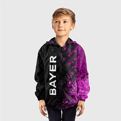 Ветровка с капюшоном детская Bayer 04 pro football по-вертикали, цвет: 3D-черный — фото 2