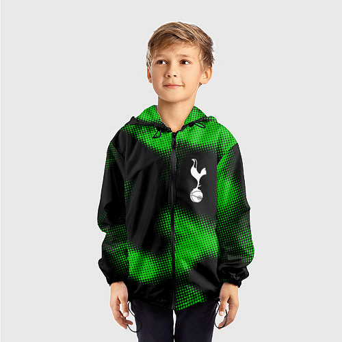 Детская ветровка Tottenham sport halftone / 3D-Черный – фото 3