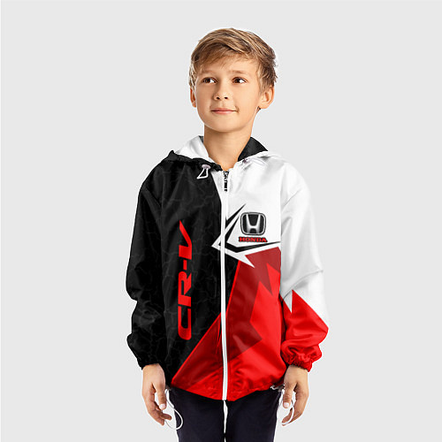 Детская ветровка Honda CR-V - sport uniform / 3D-Белый – фото 3
