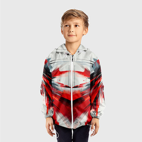 Детская ветровка Абстракция кчб / 3D-Белый – фото 3