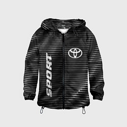 Ветровка с капюшоном детская Toyota sport metal, цвет: 3D-черный