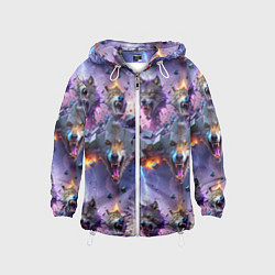 Детская ветровка Волки и молнии