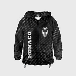Ветровка с капюшоном детская Monaco sport на темном фоне вертикально, цвет: 3D-черный